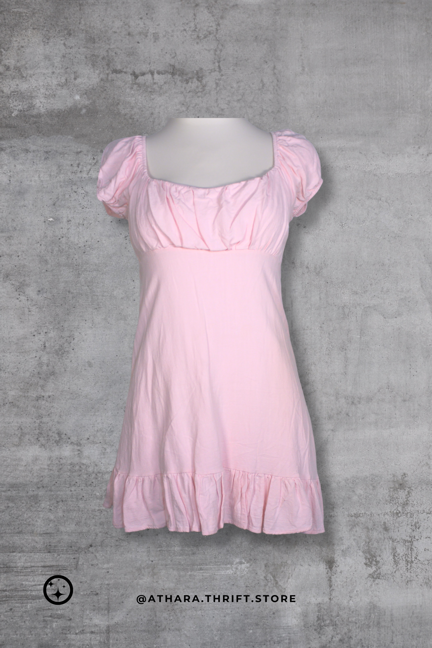 Vestido tipo picnic rosa