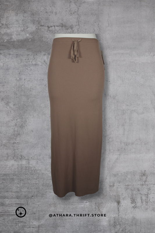 Maxi falda café