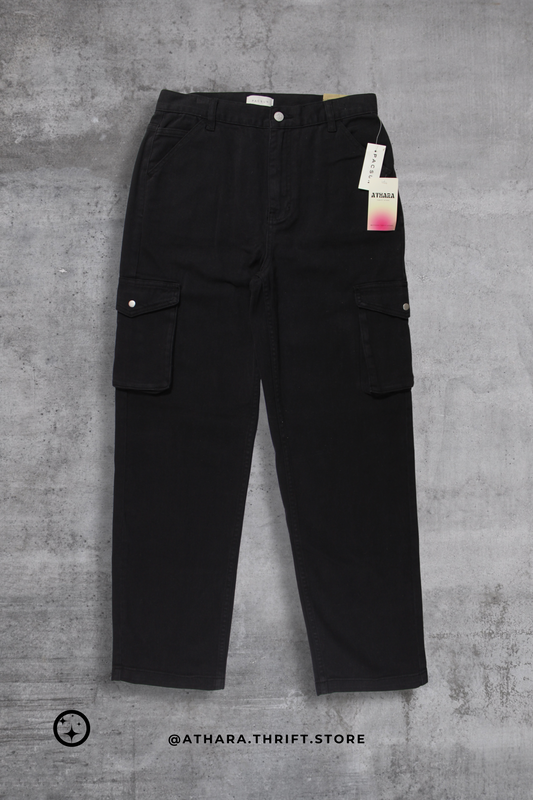 Jeans negros cargo