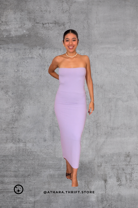 Maxi Vestido Lila Strapless